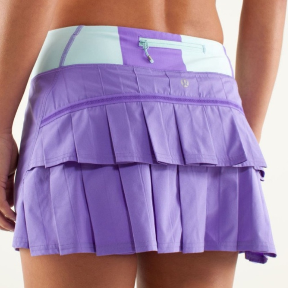 💕💜Lululemon PURPLE Pace Setter tennis skirt skort 8 Reg💜